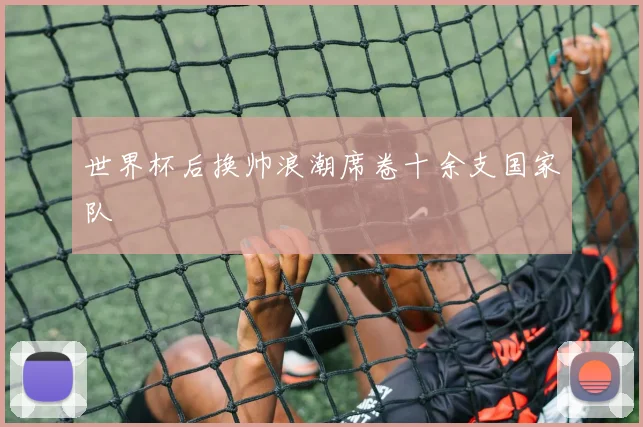 世界杯后换帅浪潮席卷十余支国家队